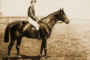 Münchhausen-Pferdezucht Bockstadt: Pferd Sperber, Jockey Edwin Martin: Sieger beim 26. Deutschen Derby, Hamburg 1894